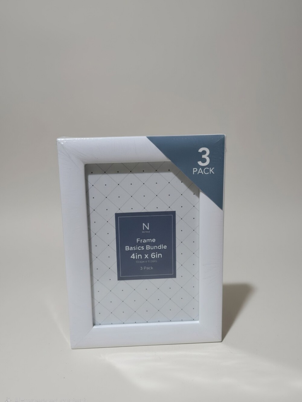 NuDell Frame Basics Bundle – White 4" x 6" Photo Frames (3-Pack)